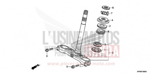 TIGE DE DIRECTION CB1000RAF de 2015